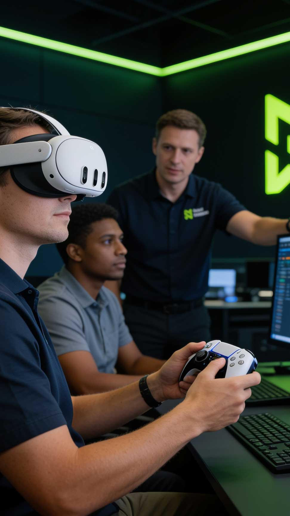 Education: participant in a guided simulation environment