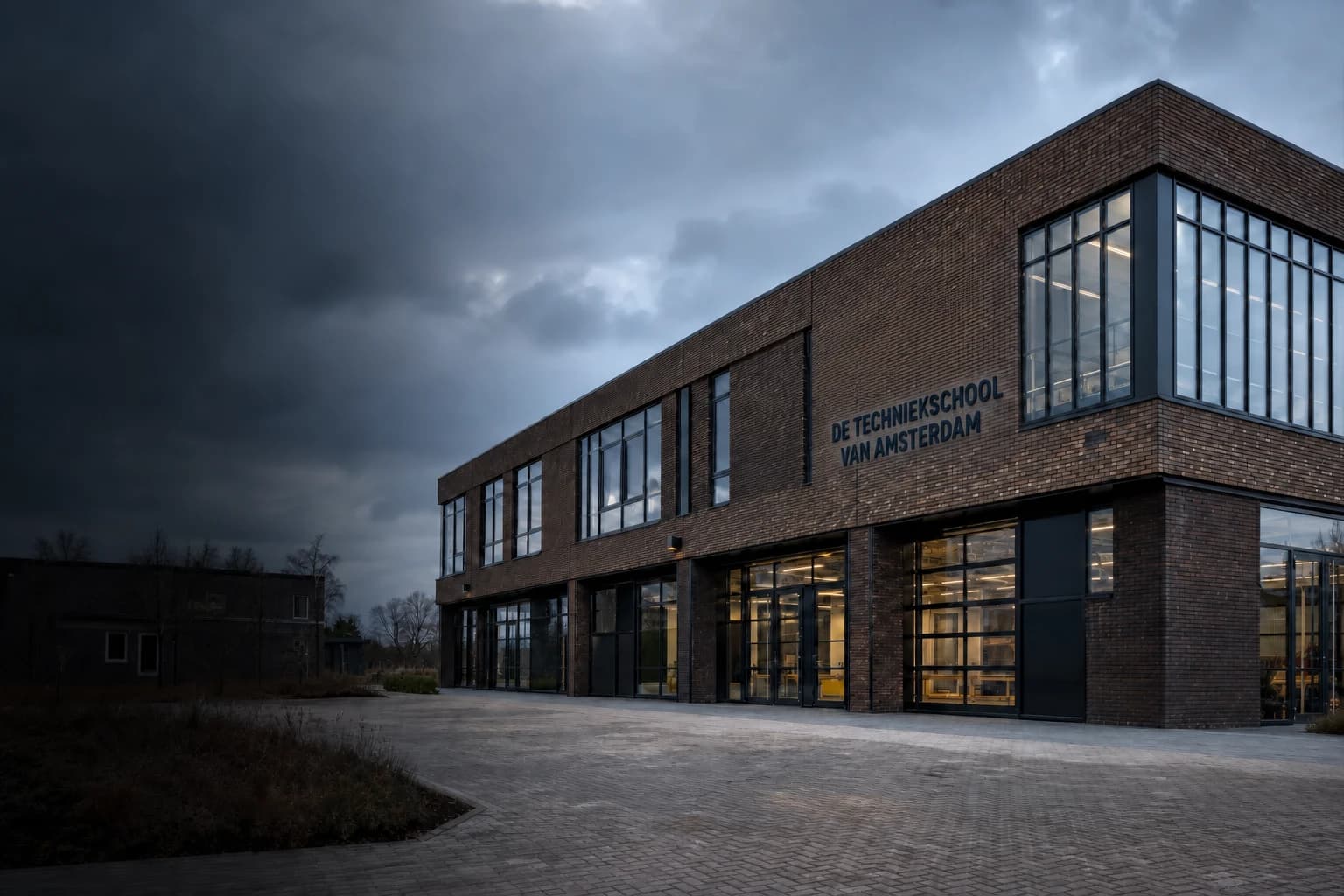Concept image of a technical school building